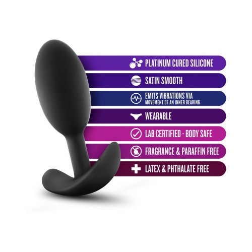 Anal Vibrating Slim Plug with Inner Weight