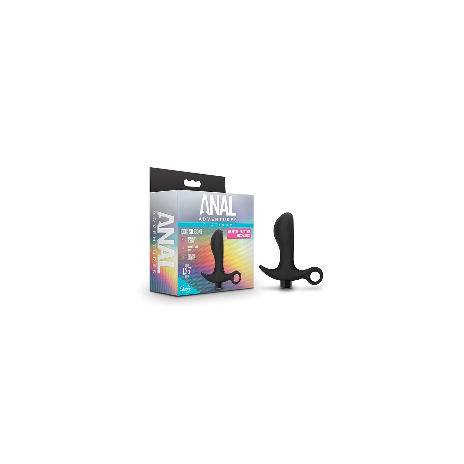 Anal Adventures Platinum Silicone Prostate Massager