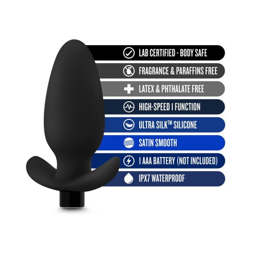 Anal Adventures Vibrating Saddle Plug Black