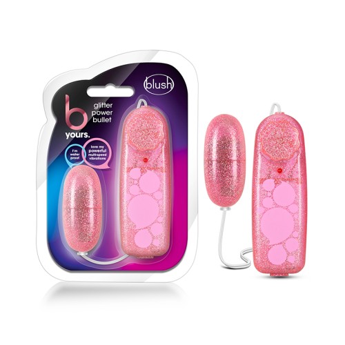 B Yours Glitter Power Remote-Controlled Egg Vibrator Pink