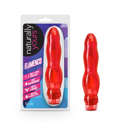 Vibrador Slimline Flamenco Naturalmente Tuyo Rojo - Siente la Sensación