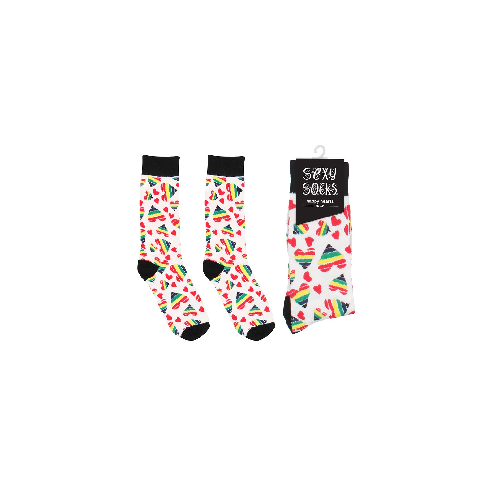 Calcetines Sexies Happy Hearts Shots para Estilo Atrevido