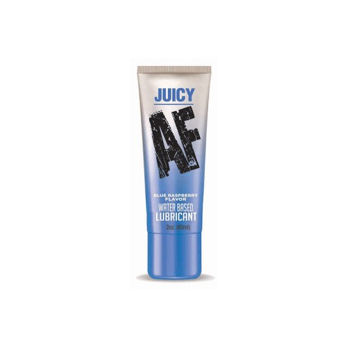 Lubricante Juicy AF base agua frambuesa azul 2 oz - Mejora la Intimidad