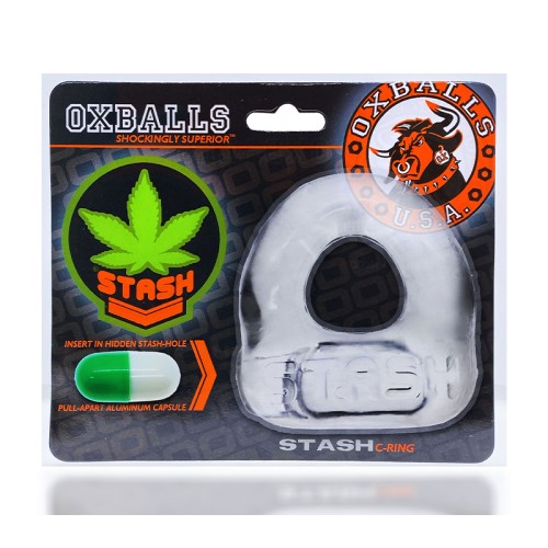 Oxballs Stash Cockring with Capsule Clear