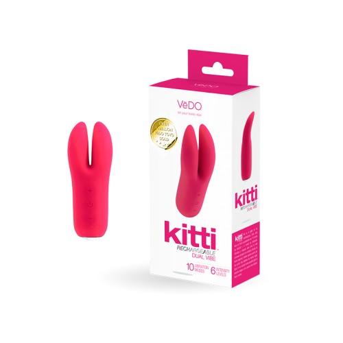 Vibrador Dual Kitti Recargable - Diversión Suprema