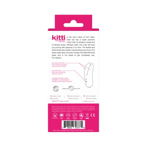 Vedo Kitti Rechargeable Dual Vibe - Ultimate Fun