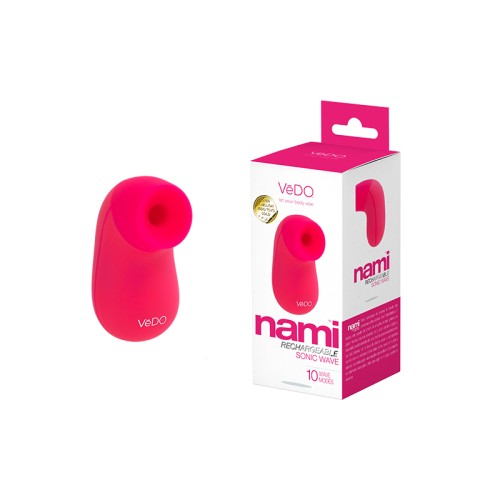 Vedo Nami Vibrador Sónico Recargable - Rosa Sexy Placer