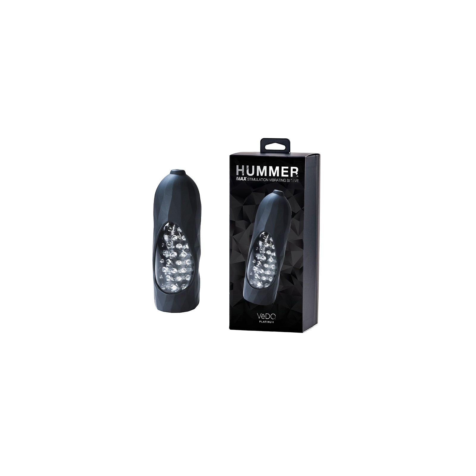 Vedo Hummer 2.0 Rechargeable Vibrating Sleeve Black Pearl