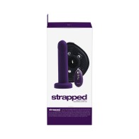 Vedo Strapped Rechargeable Vibrating Strap-On - Dark Purple