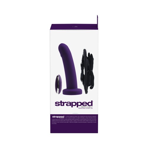 Vedo Strapped Rechargeable Vibrating Strap-On - Dark Purple