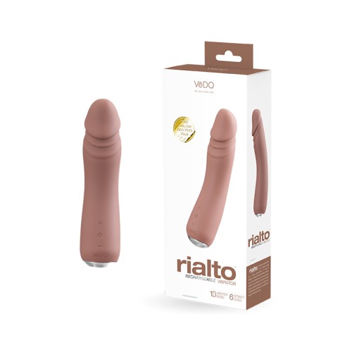 Vedo Rialto Vibrador Poderoso Recargable Mocha