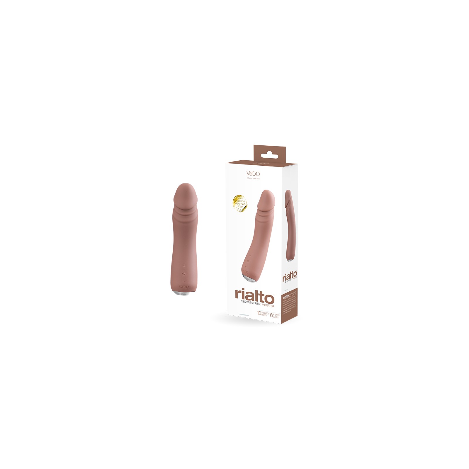 Vedo Rialto Vibrador Poderoso Recargable Mocha