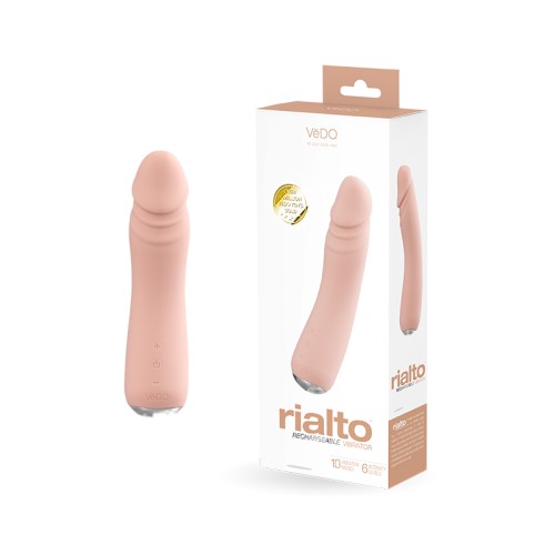 Vedo Rialto Rechargeable Vibrator in Vanilla