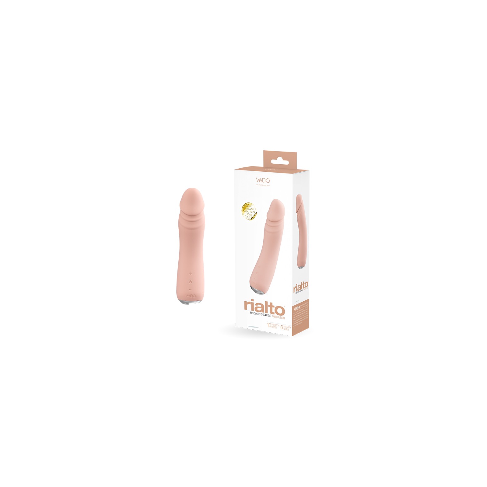 Vedo Rialto Rechargeable Vibrator in Vanilla