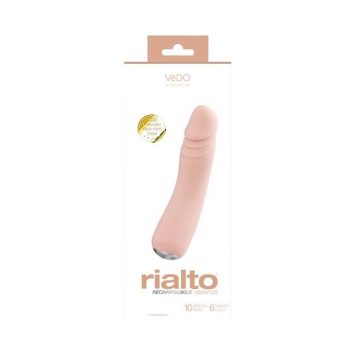 Vedo Rialto Rechargeable Vibrator in Vanilla