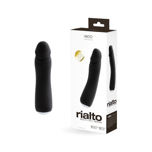 Vedo Rialto Rechargeable Black Pearl Vibrator