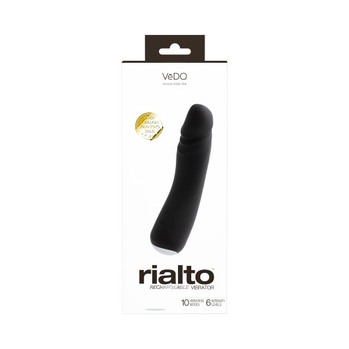 Vedo Rialto Rechargeable Black Pearl Vibrator