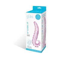 Dildo de Vidrio Lick-It de 6 Pulgadas para la Máxima Estimulación