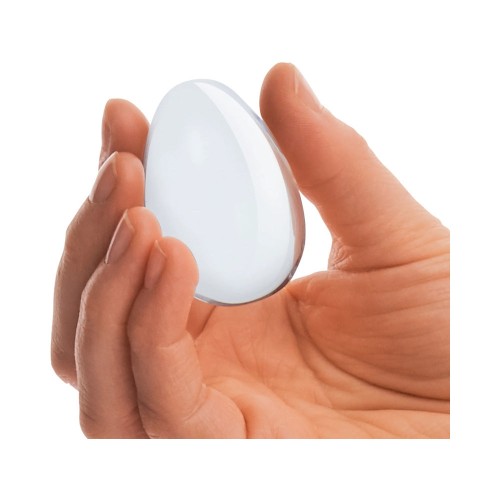 Glas 2-Piece Glass Yoni Egg Set for pelvic health