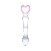 Glas 8 in. Sweetheart Glass Dildo Pink