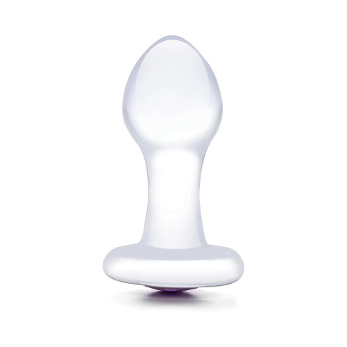 Plug Anal de Vidrio Bling Bling con Base de Joya