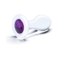 Plug Anal de Vidrio Bling Bling con Base de Joya