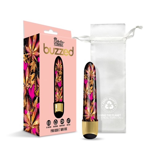 Prints Charming Mini Vibrator 5" Pink Kush