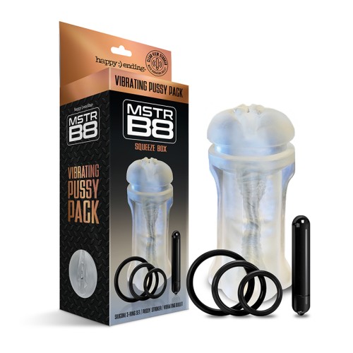 Pack de Estimulación Vaginal Vibrante Happy Ending Mstr B8