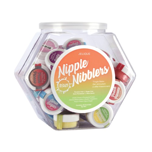 Jelique Nipple Nibbler Sour Tingle Balm Assorted Display Bowl - Enhance Foreplay