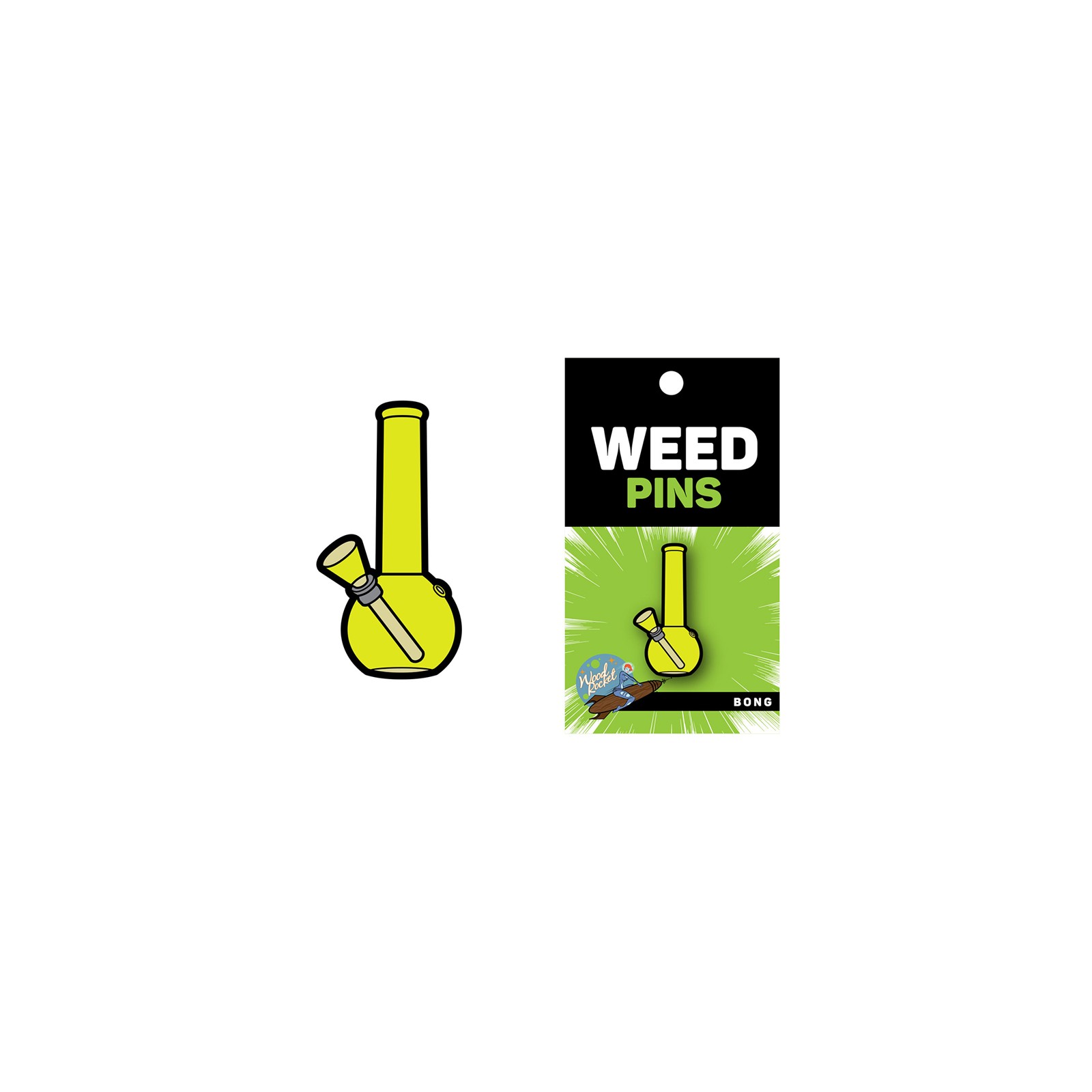 Pin de Esmalte Bong Weed