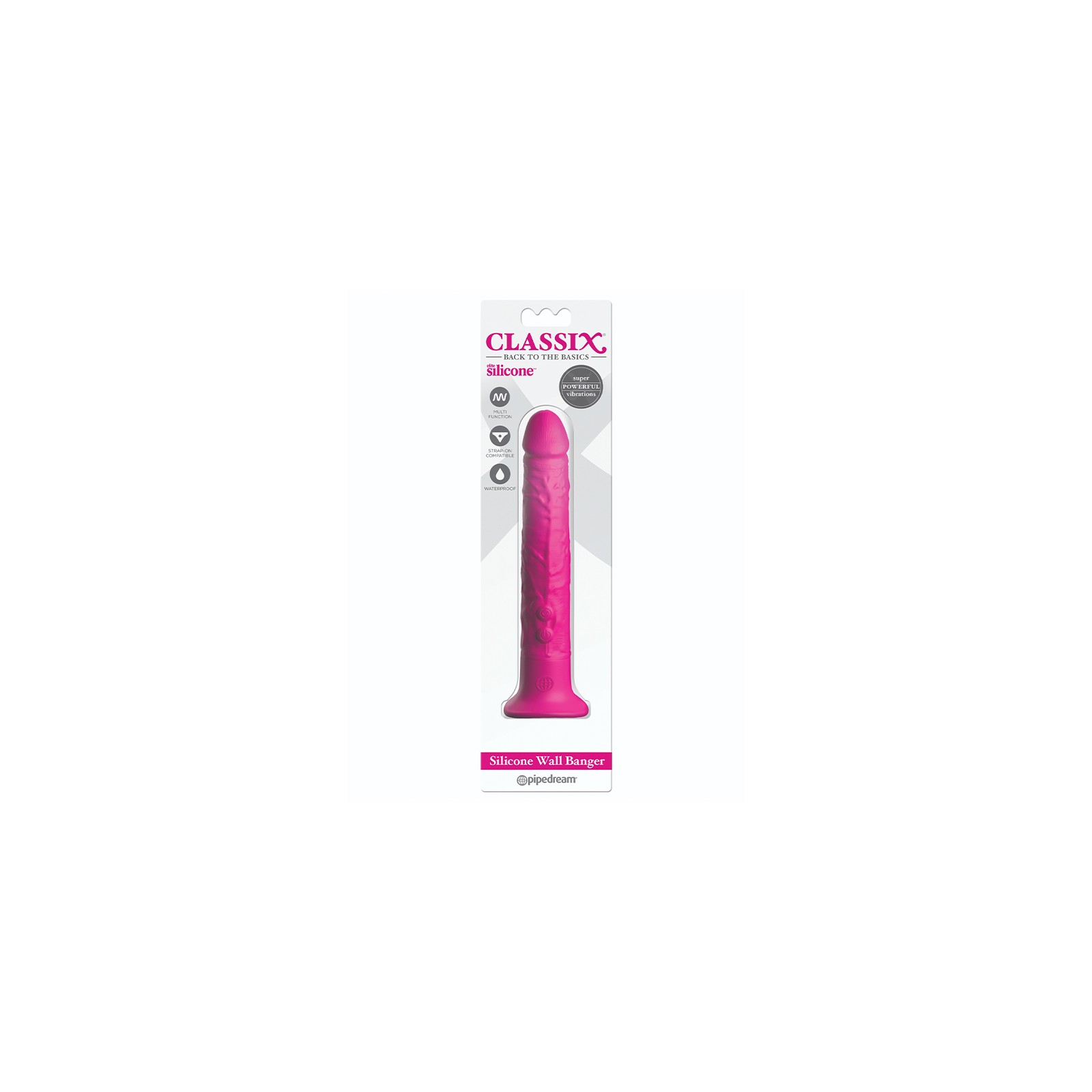 Pipedream Classix Dildo Vibrador Realista de Silicona - Rosa