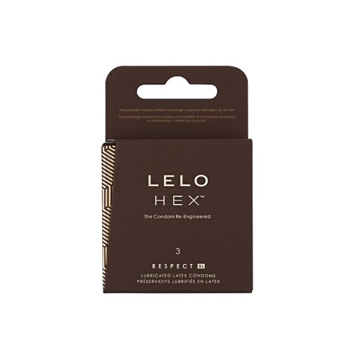 LELO HEX Respect XL Condoms - Enhanced Comfort