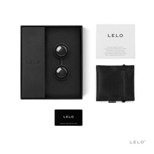 Conjunto de Bolas Kegel LELO BEADS Noir Negro