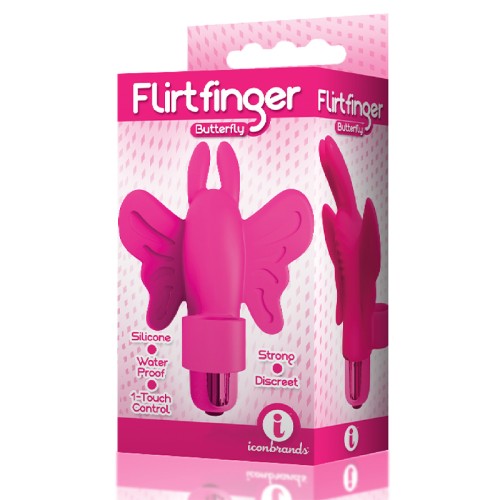 Flirt Finger Butterfly Vibrator Pink