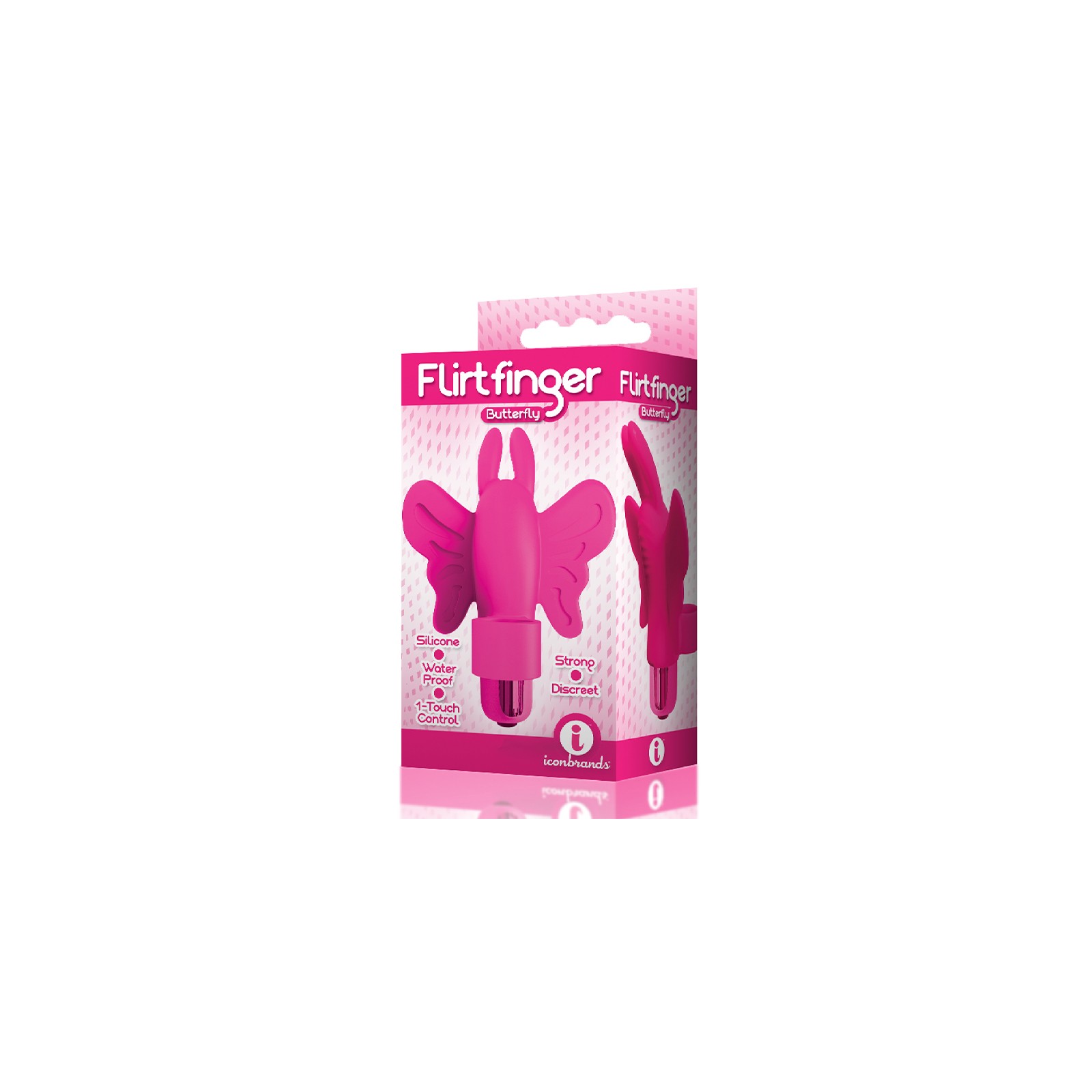 Flirt Finger Butterfly Vibrator Pink