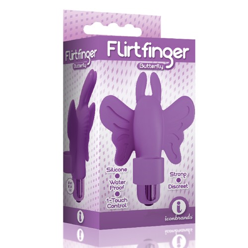 The 9's Flirt Finger Butterfly Vibrator - Delightful Stimulation