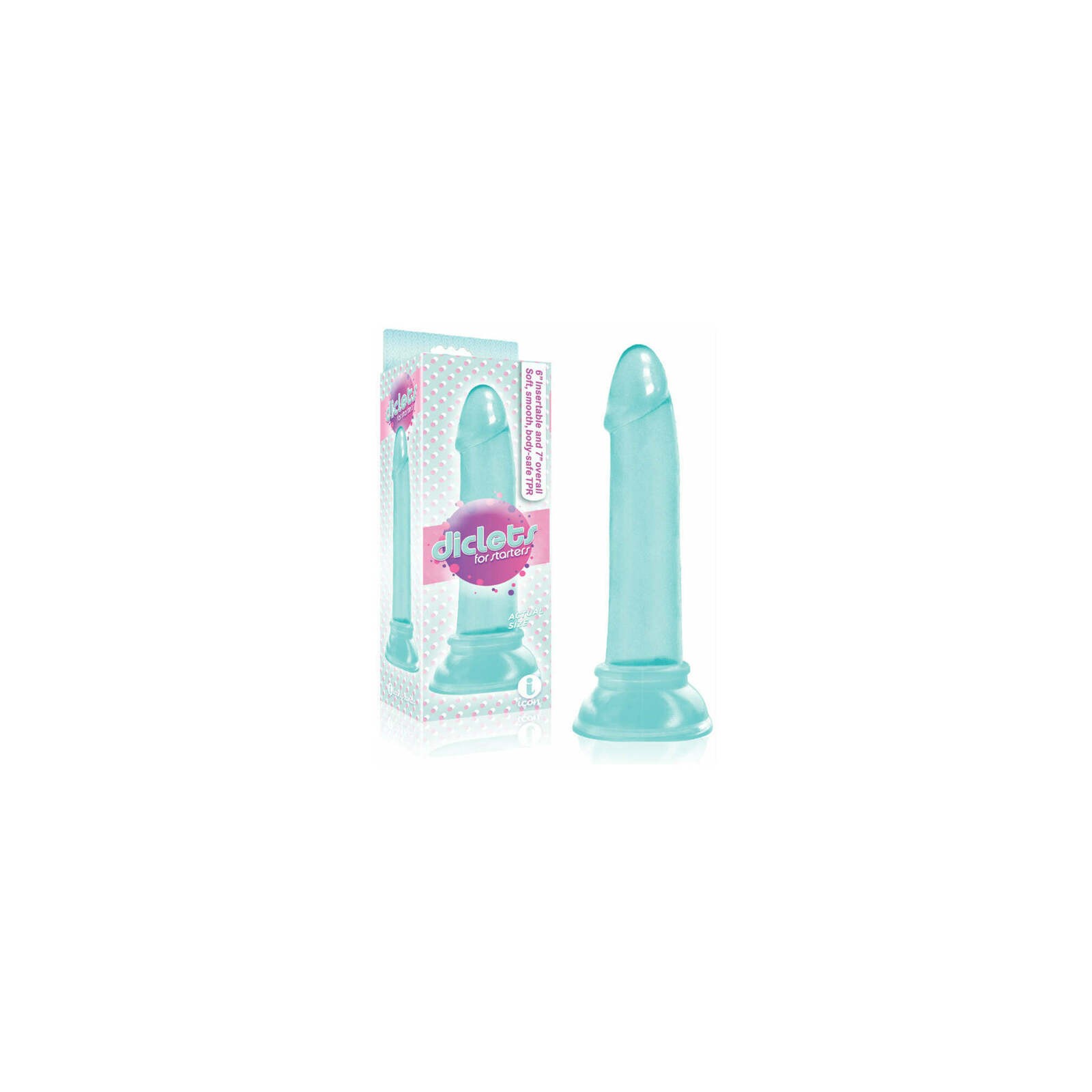 Dildo de Gel Aqual 7 in. Diclets