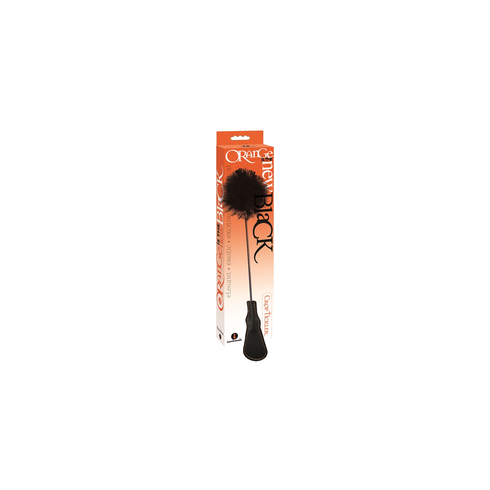 Orange Riding Crop & Feather Tickler