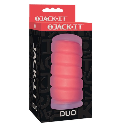 Jack-It Duo Stroking Cereza para Placer Definitivo