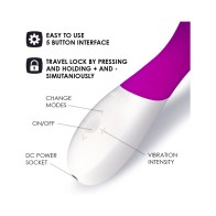 LELO MONA WAVE Vibrador Recargable de Punto G Rosa Profundo