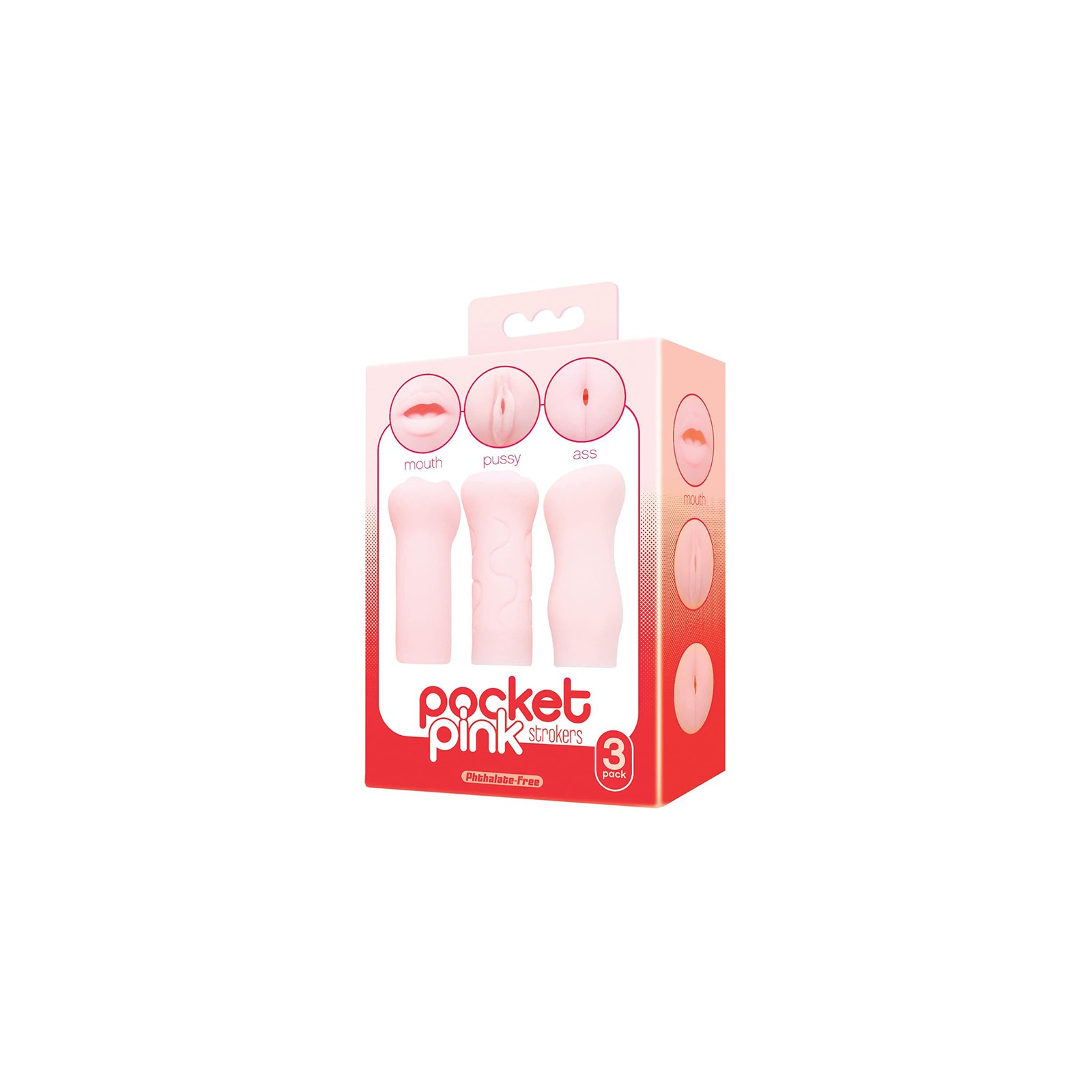 Pocket Pink Mini Masturbator Trio for On-the-Go Pleasure