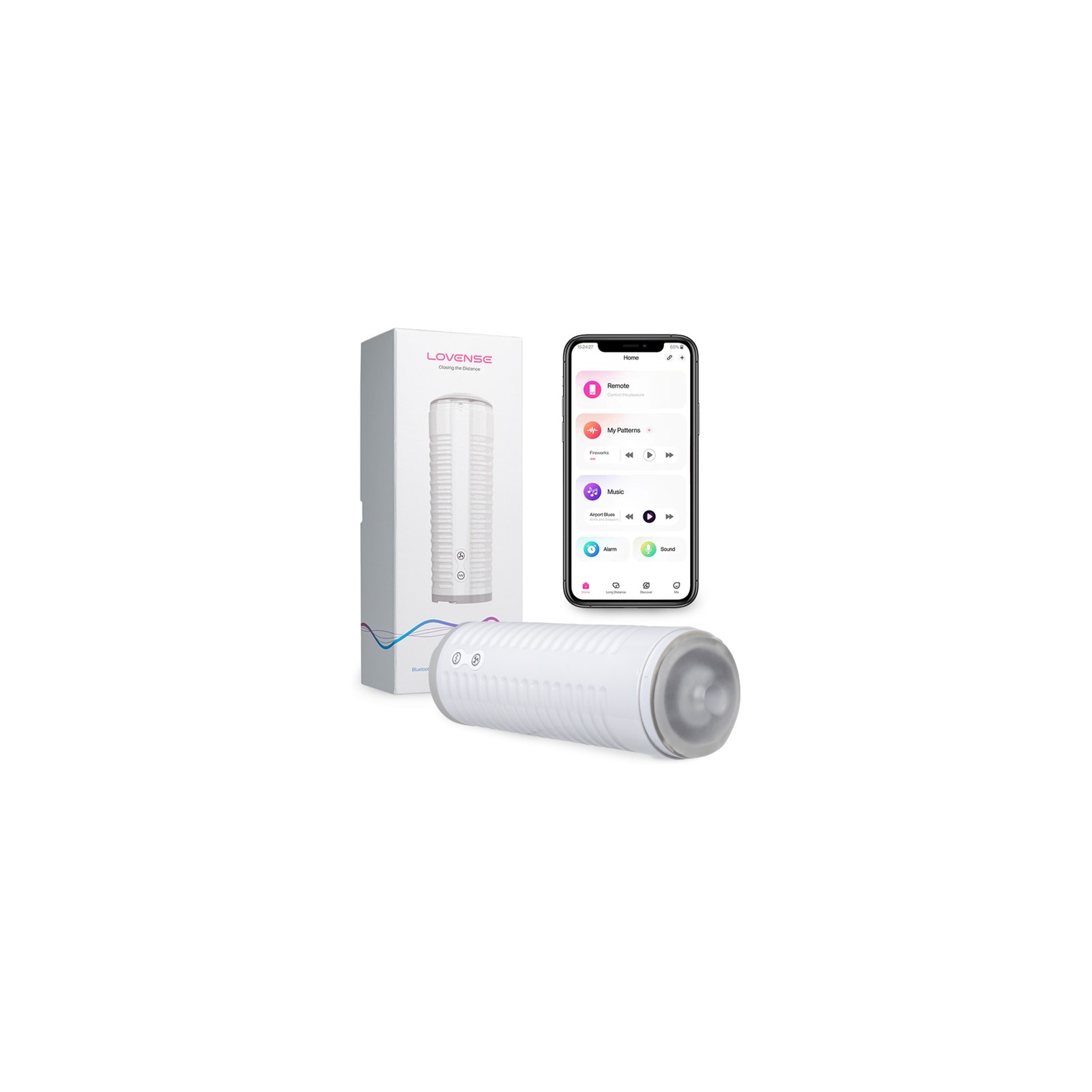 Lovense Max 2 Masturbador Vibrante y con Succión Controlado por App Bluetooth