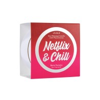 Jelique Netflix & Chill Massage Candle Berry Yummy - 4 oz.