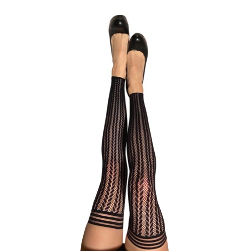 Kixies Lindsay Footless Fishnet Thigh-Highs Size A