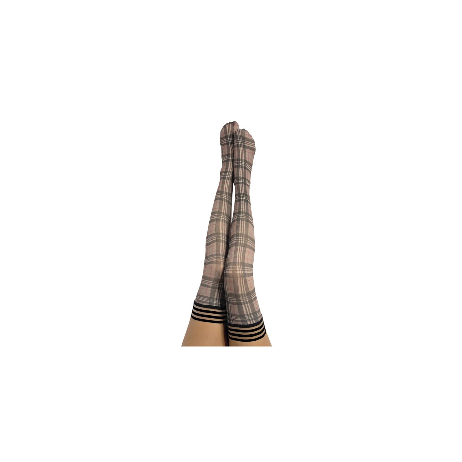 Kixies Lori Plaid Thigh Highs for Stylish Outfits