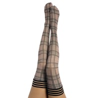 Kixies Lori Plaid Thigh Highs for Stylish Outfits