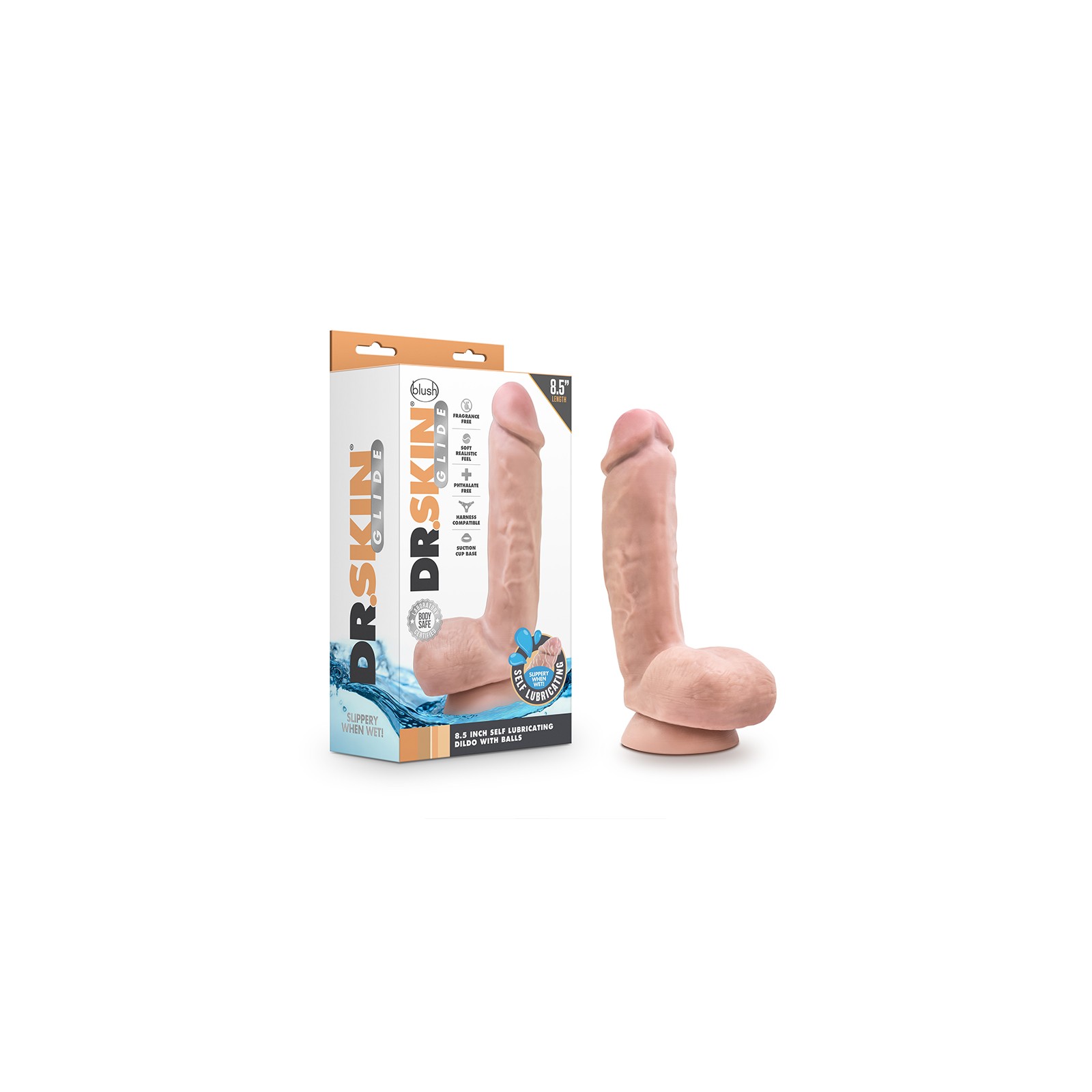 Dr. Skin Glide Self-Lubricating Dildo