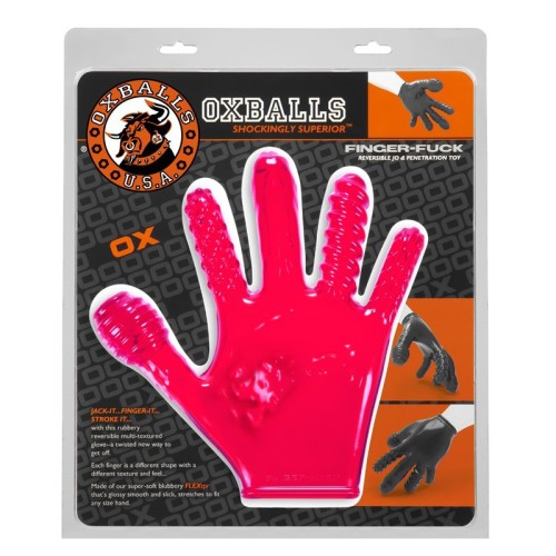 OxBalls FINGER FUCK Glove Hot Pink - Unique Sensation Tool