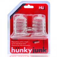 Hunkyjunk ELONG Nipsucker de Base Ancha Transparente