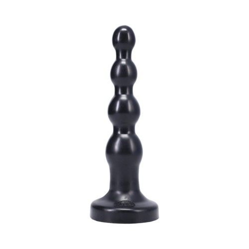 Tantus Ripple Large Beaded Anal Plug Black